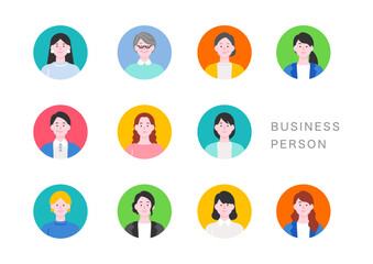 ビジネスパーソンのアイコンセット