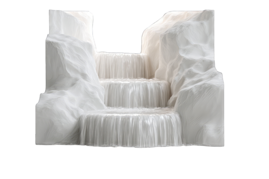 Abstract waterfall scene