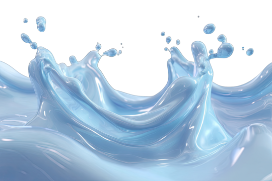 Light blue liquid splashing