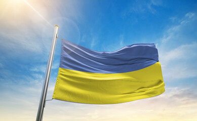 A collection of waving national flags under the blue sky, symbolizing unity, pride, and international identity