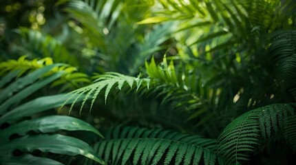 Fototapeta premium green fern leaves