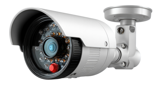 Surveillance Sentinel: A vigilant security camera, poised to monitor and protect, a symbol of safety and technological advancement.
