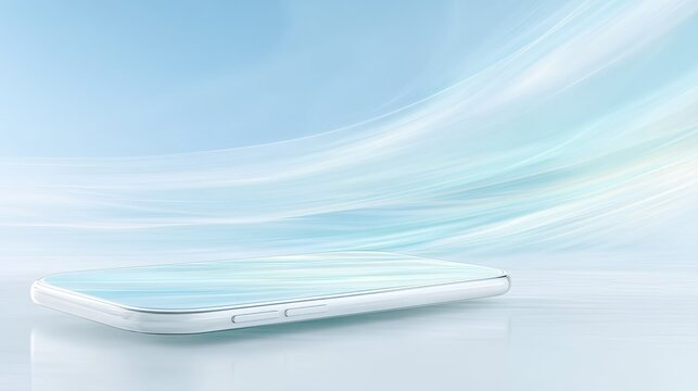 Floating Smartphone UI with Adjustable Opacity and Depth