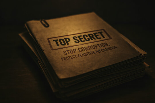 Top secret files corruption and protect sensitive information with security and confidentiality
