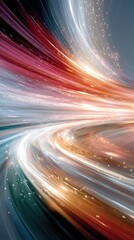 Abstract Dynamic Light Trails Background
