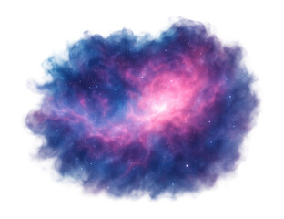 Emission nebula with glowing ionized gases