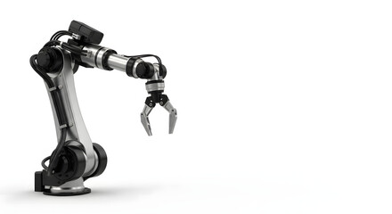 Advanced robotic arm showcasing future automation and AI technology