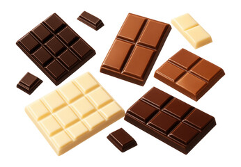 Fototapeta premium Chocolate bars for dessert garnish