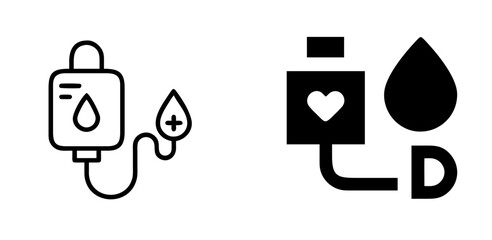 Blood Donation Icon for Charity, Health, Medical, Support, and Volunteer