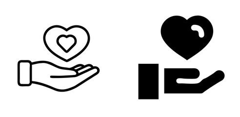 Charity Icon for Donation, Support, Community, Nonprofit, and Humanitarian Work