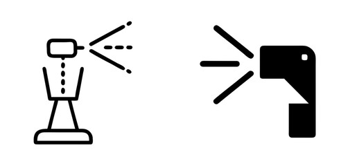 Laser Icon for Technology, Science, Engineering, Precision, and Innovation