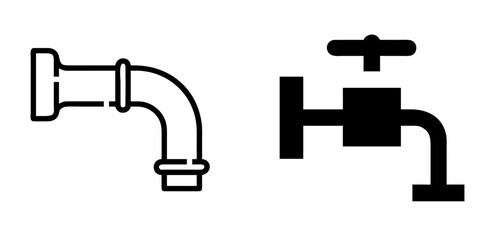 Pipeline Icon for Oil, Gas, Industry, Infrastructure, and Transportation