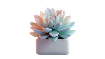 Vibrant succulent in a box