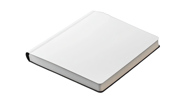 Blank book, three-dimensional, simple graphic