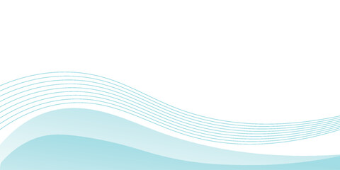 Abstract blue wave background, minimal wave design concept, vector illustration
