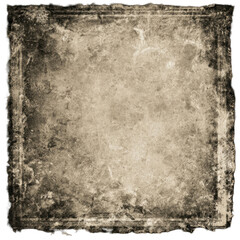 Aged, textured square graphic
