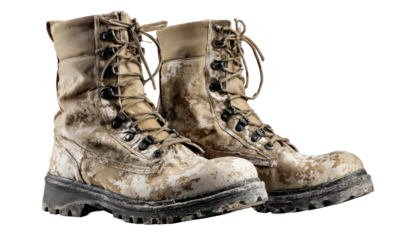 Pair of military-style boots