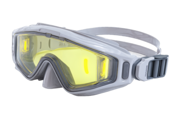 Protective eyewear, light-yellow lenses, grey frame