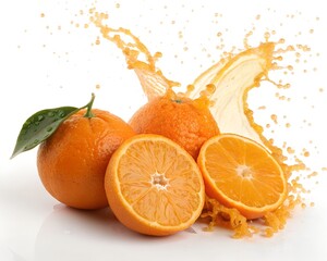 orange on white background