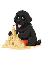 Funny Cartoon Dogs Collection | Vector-Style PNGs on White Background