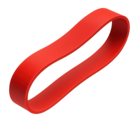 Resistance loop band, red, high resistance level