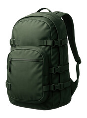 Naklejka premium Backpack with front stash pocket and compression straps