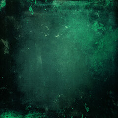 Fototapeta premium Green grunge horror background, dusty halloween texture perfect for your design