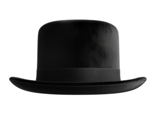 Elegant black bowler hat: timeless style in classic headwear design