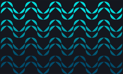 abstract blue background. Sleek Dark-Toned Indonesian Ethnic Style Batik Background with Abstract Layered Wave Pattern in Graduated Teal and Deep Blue.