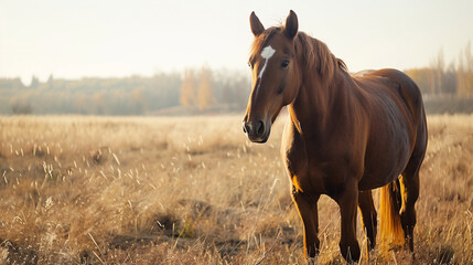 Elegant Horse on Neutral Background with Text Area
Majestic Horse Isolated with Clean Background and Copy Space