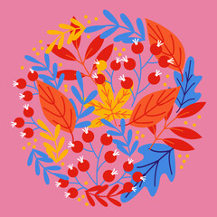 Autumn Seasonal Graphic Elements Pack Set Seasonal Card