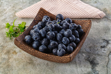 Sweet juicy ripe blueberry heap