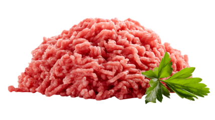 Fresh Ground Meat with Parsley Culinary Ingredient