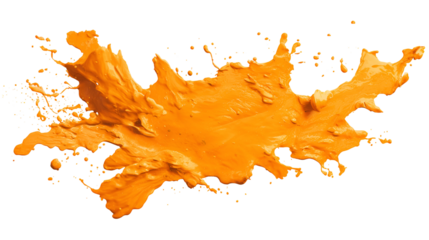 Orange Liquid Splash Exploding Dynamic Energy