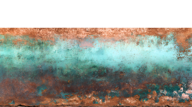 Rusted metal texture teal copper tones grunge background