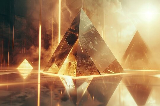 abstract triangle background