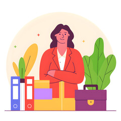 business woman in office