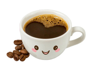 Obraz premium cup of coffee with beans