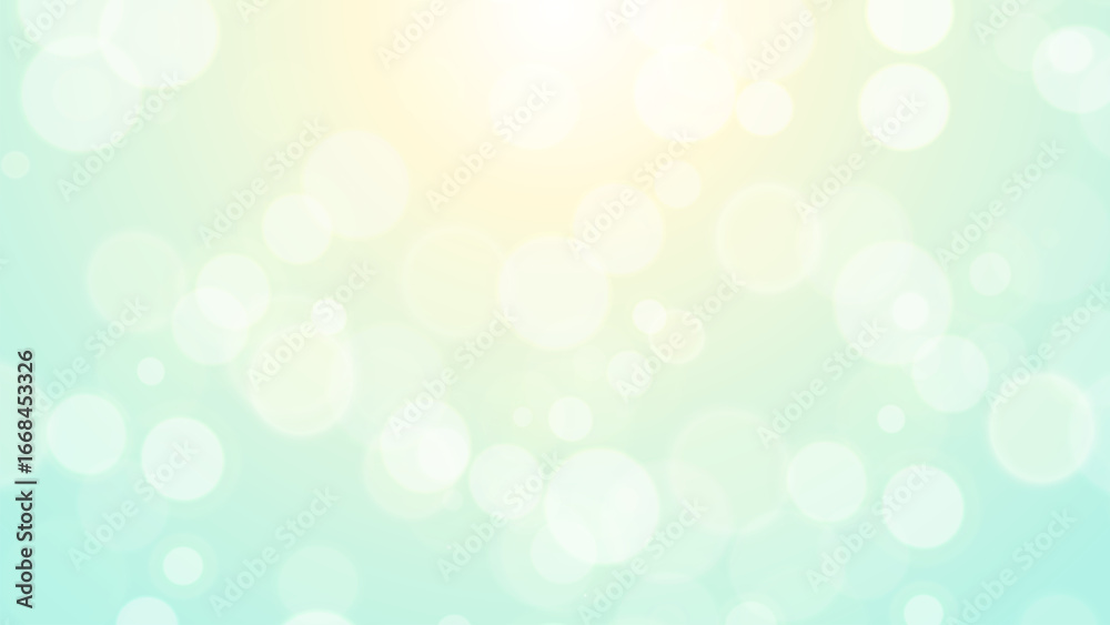 Wall mural vector abstract blue sky background with blur bokeh light effect. blur bokeh light effect