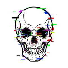 human skull vector