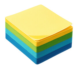 Stack of sticky labels with a writable surface