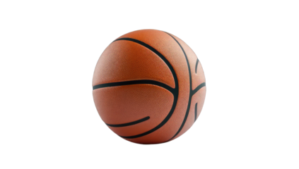 Basketball against black background