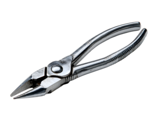 Long Nose Pliers Metal Tool Black Background