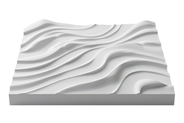 Abstract sculpted panel