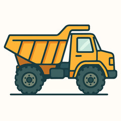 yellow dump truck
