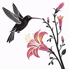 Fototapeta premium vector illustration of a bird