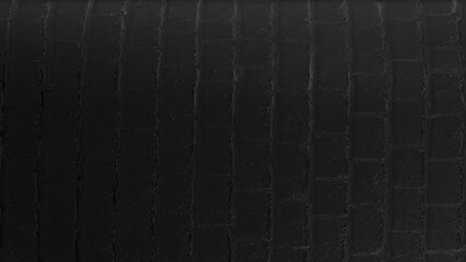 Fototapeta premium Abstract close-up of glossy black metallic foil texture with subtle reflective highlights and deep dark tones, perfect for luxury, modern, or dramatic backgrounds.