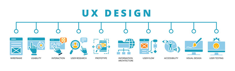 UX Design in color style