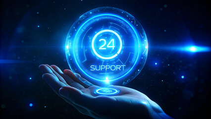 Get 24/7 tech support with an innovative digital interface and a caring hand, offering solutions and assistance for all your technical needs