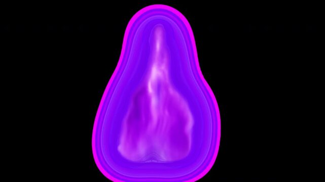 Purple Fire Animation with Transparent Background